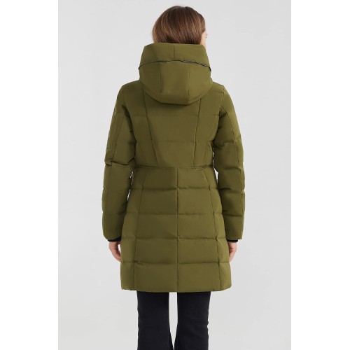 Women's hooded winter down jacket